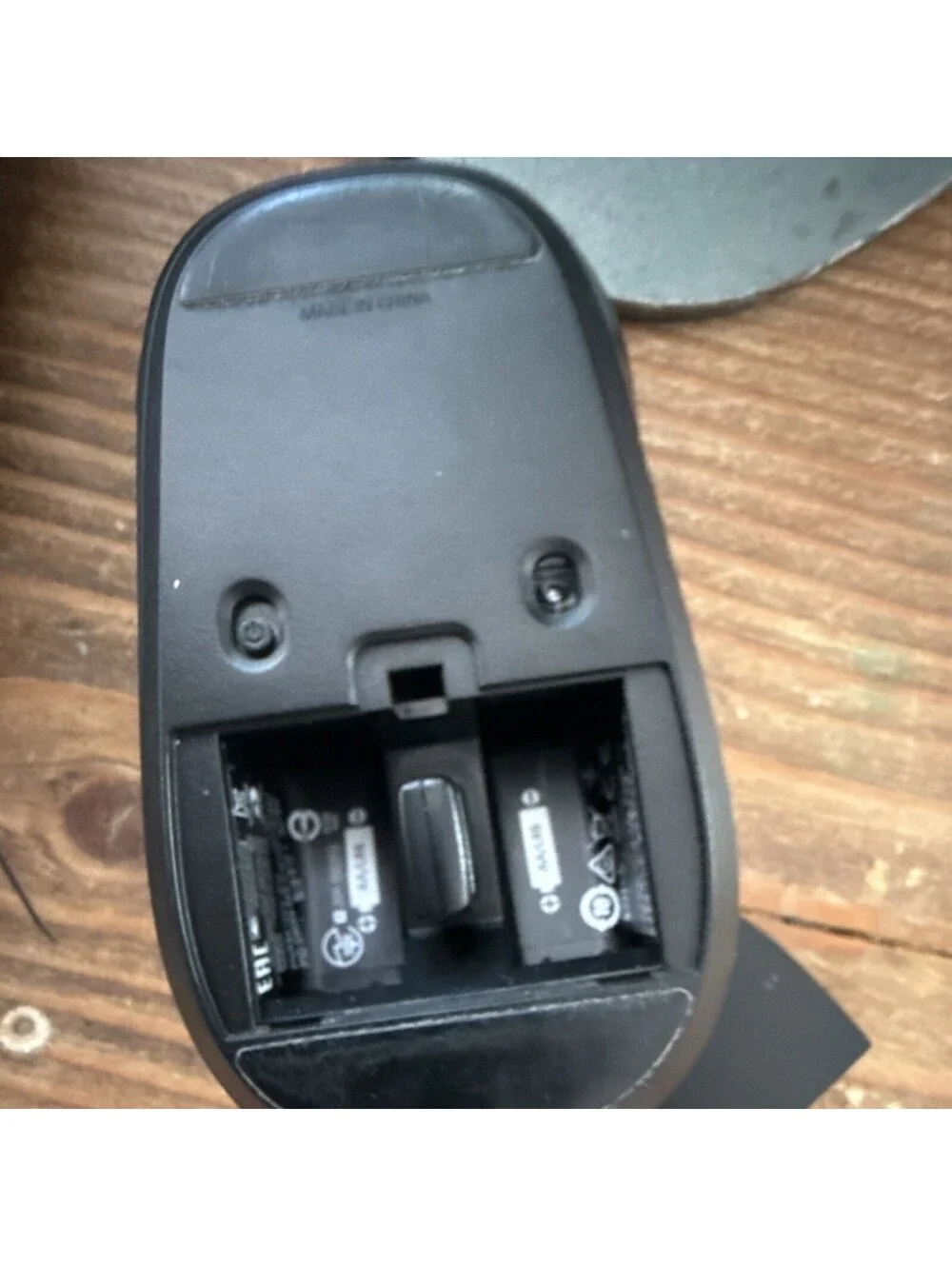 Microsoft Wireless Optical Mouse Black Scroll Wheel 3 Buttons Standard